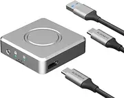 ElecGear Mini 2230 NVMe Enclosure, Write Protect USB 3.2 External Hard Drive Aluminum Case Memory Reader for 30mm PCIe M.2 SSD, 10Gbps USB Type-A and Type-C Cables Included