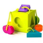 Fat Brain Toy Co OombeeCube for Baby/Infants 10-36m Rubbery Shapes Sorting Toys