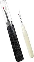 Sewroro DIY Essential 2 Pack Metal Seam Ripper Thread Cutter Embroidery Remover Tool Compact for Travel