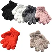 [SHERCHPRY] Boys and Girls Winter Gloves 6-8 Years Knitted Touchscreen Gloves Warm and Comfortable for Boys and Girls