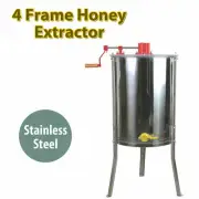 Honey Extractor Four 4 Frame Tangential Manual Crank Honey Spinner Beekeeping