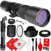 Opteka 500mm/1000mm Telephoto Lens + Tripod for Nikon F D850 D810 D800 D780 D750