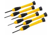Stanley Screwdriver Set Precision Jewelers 6 Piece SLOTTED & PHILIPS 66-052