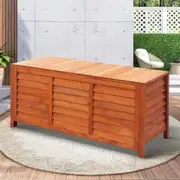 Livsip Outdoor Storage Box Garden Bench Wooden Chest Toy Tool Container Furniture