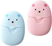 Pack Soap Papers Compact Portable Hand Washing Soaps Cleaning Pp Box for Ages