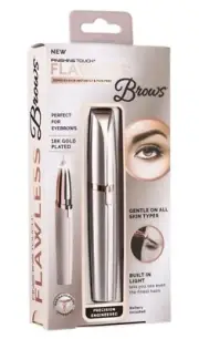 Finishing Touch Flawless Brows Removes Hair Instantly Pain Free 18K Gold Plated