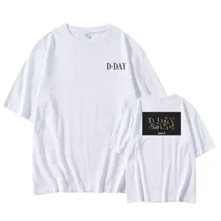 BTS防彈少年團閔玧其AgustD D-DAY演唱會同款寬鬆圓領衣服短袖t恤