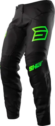 Shot Devo Army Motocross Pants, black-green, Size 28 for Men Black Green