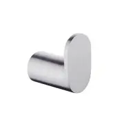 Stainless Steel Round Robe and Towel Hook - Brushed Nickel