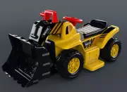 ELECTRIC 6V BATTERY BULLDOZER EXCAVATOR TRACTOR DIGGER TRUCK KID RIDE ON TOY