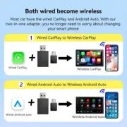Wireless CarPlay & Android Auto Adapter for Audi, Peugeot, KIA, and More