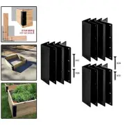 Raised Garden Bed Corner Brackets Sturdy Hardware with Screws for Elevated Beds
