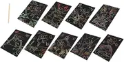 ERINGOGO 1 Set Scratch Painting Cards of DIY Scratch Paper Art for Creative Fun Material for Childrens Crafts and Parent Interaction