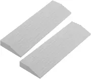 GOOHOCHY 2pcs Step Mat Driveway Curb Ramp Indoor Step Ramp Dog Car Ramp Leveling Car Ramps Steps Car Curb Ramp Mobility Scooter Car Ramps Indoor Slope Step Ramps for Cars Bar Grey Plastic