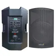 15" PA Powered Speaker 4000 Watts Karaoke Church Speaker W/ Bluetooth USB TWS SD