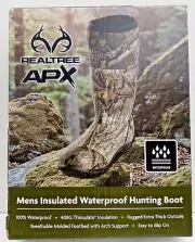 Realtree Apx Mens Waterproof Hunting Boots, Size 11, 400G Thinsulate Insulation