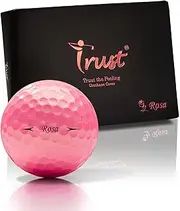 [Trust] Golf Balls Aurora: Tour-Level Performance, Stand Out, Maximum Distance, Straight Flight, Stopping Power - Crystal Urethane Cover for Ultimate Control (Blue/Orange/Yellow/Pink, 12/48 Balls)