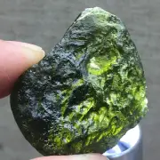 79Ct Moldavite Genuine Raw Moldavite Crystal from Czech Republic PICcertificate