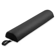 Half Round Massage Table Bolster Pillow Pad - 26 x 6 x 3 Inch - Black