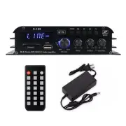 Power Amplifier 2.1CH Stereo L+R Subwoofer BT5.0/RCA/AUX Versatile Applications