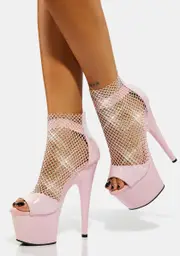 [Pleaser] Glamour Stunts Rhinestone Platform Heels