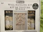 Wall Hanging Kit “Make Market” Knotted Includes Yarn Beads Rings Dowel NEW