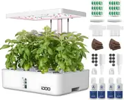 Hydroponics Growing System Kit 12Pods, Christmas Gifts for Women Mom, Herb Garde