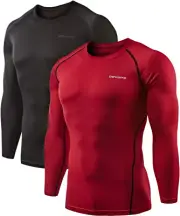 2 Pack 'S Thermal Long Sleeve Compression Shirts
