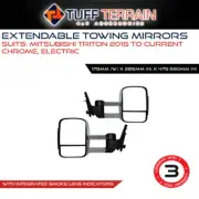 Tuff Terrain Electric Towing Caravan Side Mirrors Fits Mitsubishi Triton 2015