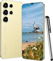 viqee C24 Unlocked Phone 5G Cell Phone,Smartphone with Tool Pen, Android 13.0 Cell Phone 4GB+128GB with 64GB SD Card/Face ID/Fingerprint Lock/GPS (Glod)