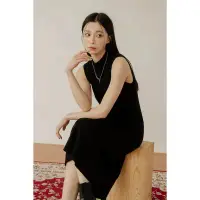 在飛比找環球Online優惠-【TIFF】無袖坑條針織長洋裝-咖啡