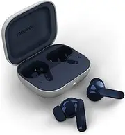 Motorola Moto Buds (Bluetooth 5.3 Earbuds, Hi-Res Sound, Dolby Atmos, Active Noise Cancellation, Wireless Charging, Up to 42 Hours Battery Life, 3-Way Microphone System) Starlight Blue