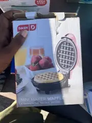 DASH Mini Waffle Maker Machine Pink 4"