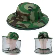 2Pcs Mosquito Insect Head Net Mesh Protector W/ Hat Fly Bee Fishing Camping AU