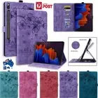 For Samsung Galaxy S7 S8 S9 FE Plus S10 Ultra Tablet Leather Wallet Case Cover