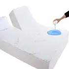 Split Top King Mattress Protector for Adjustable Bed, Breathable Bamboo Visco...