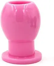 Butt Plug Douche Enema Anal Dilator Hollow Anal Plug Sex Toys For Women Men Couples Large Pink