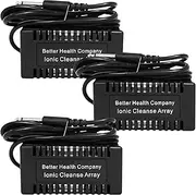 Rectangular Black Ionic Cleanse Detox Foot Spa Arrays. 3 Pack