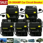 30-300A AMP Car Circuit Breaker Fuse Reset Waterproof 12V-48V DC Car Boat Auto A