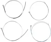 4 PCS Violin Strings for 1/4-1/8 Violins Magnesium Aluminum Wound versal Full Set (GDAE) Fiddle String Silver Type 1