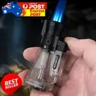Transparent Shell Powerful Jet Flame Torch Butane Gas Mini Lighter Windproof