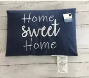 Decorative Dark Blue Farmhouse Pillow “Home Sweet Home “ 12" X18”X3”