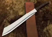 "Custom Handmade Carbon Steel Parang Machete Sword | Hunting & Camping Outdoor