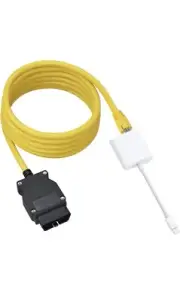 Lightning to Ethernet, Lightning to OBD2, 2-in-1 iPhone Ethernet Adapter, 3.3ft