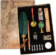 Joyeee Quill Pen Ink Set, Include Feather Pen Ink Bottles, Calligraphy Dip Pe...