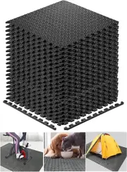 Exercise Mats Puzzle Foam Mats Gym Flooring Mat Cover 24 SQ.FT Interlocking Foam