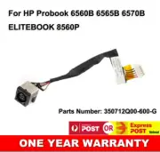 DC IN Power Jack Socket With Cable Wire Harness For HP Elitebook 8570P 6570B OZ