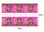 LOL Surprise Theme Tablecloth Plastic 180cm x 108cm
