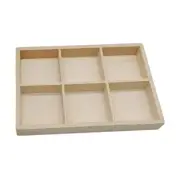 Marker Pen Holder Paint Brushes Holder 6 Compartment Stationary Multipurpose