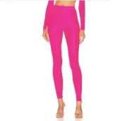 Alex Perry Leighton Legging in Fluro Pink